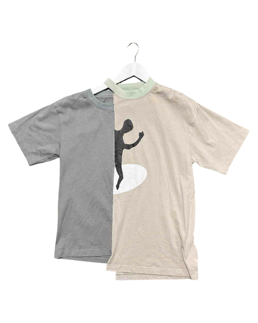 Size S | PAM ColourBlock Spliyt Graphic Crewneck T-shirt