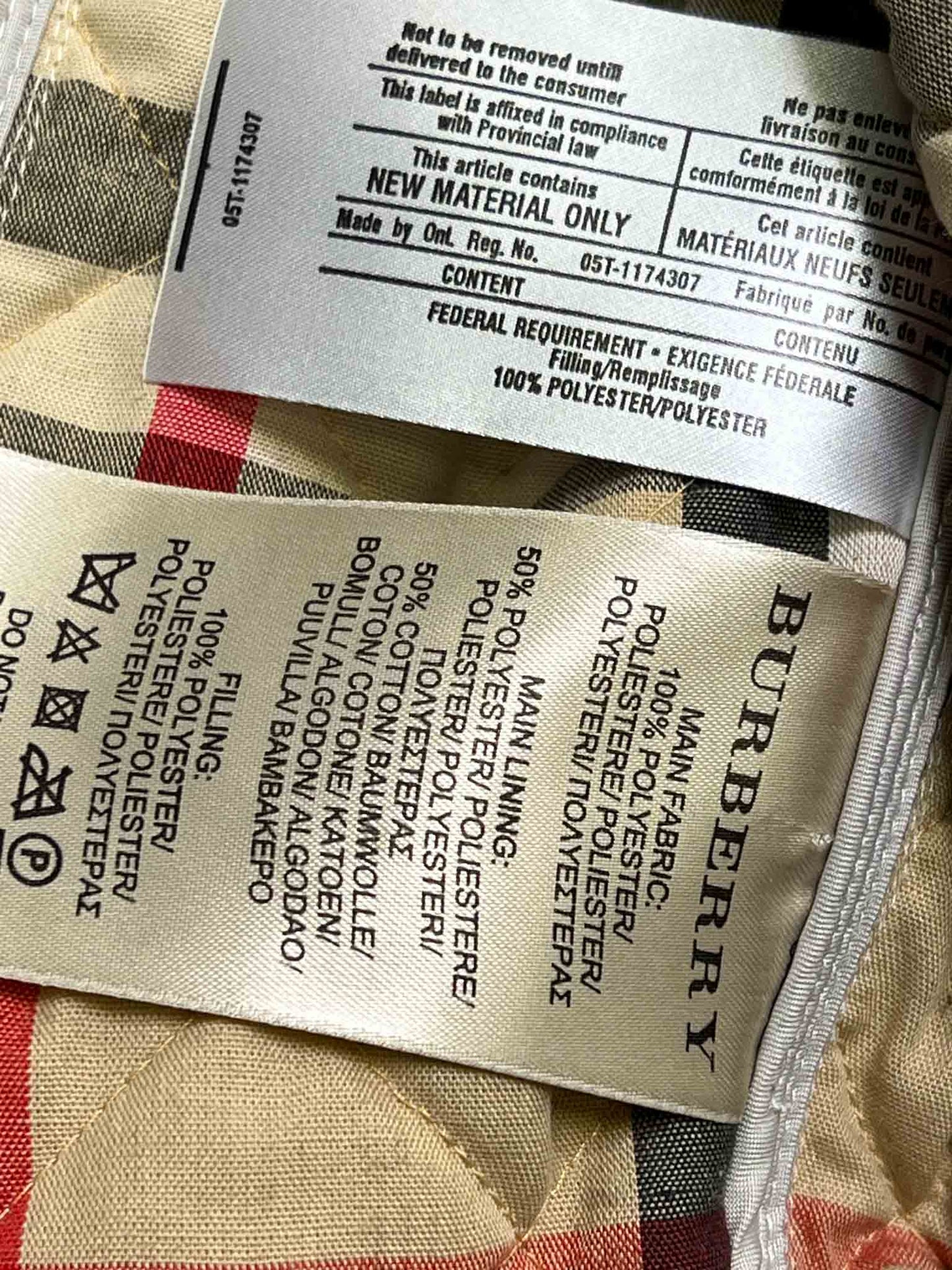 Size S | Burberry Grey Fitted Quilted Jacket