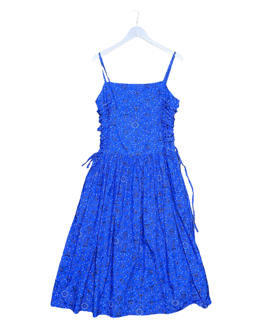 Size XL | Damson Madder Blue Angelina Paisley-Print Sleeveless Dress