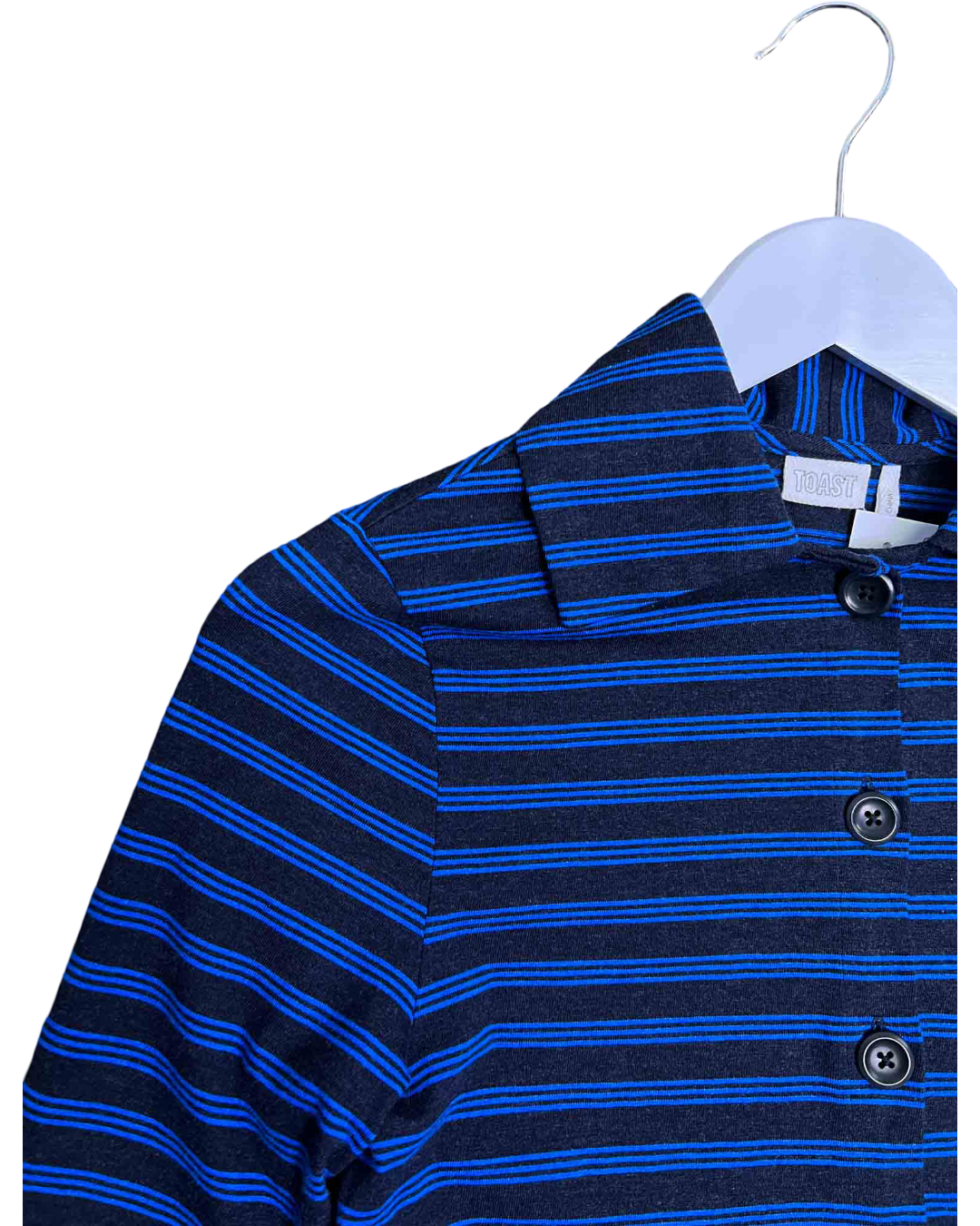Size XXS |  TOAST Striped Organic Cotton Jersey Shirt