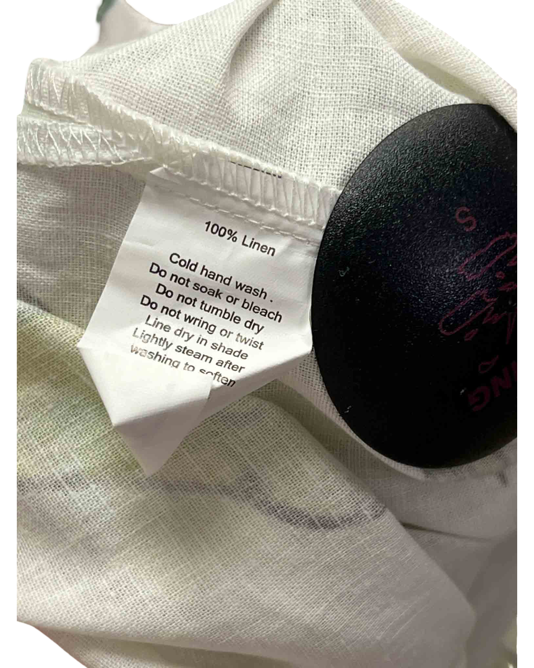 Size L/XL | Sabbi White Linen Patron Shirt With Tags