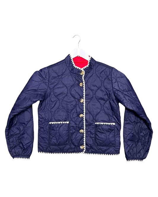 Size XS/S | FDJ Reversible Quilted Navy/Red Jacket