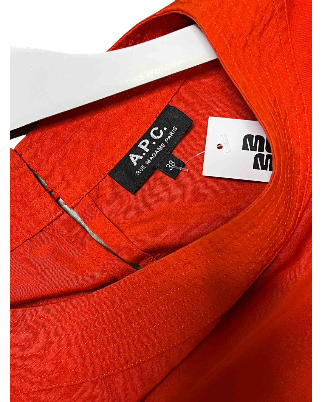 Size M | A.P.C  Red Linen Blend Top