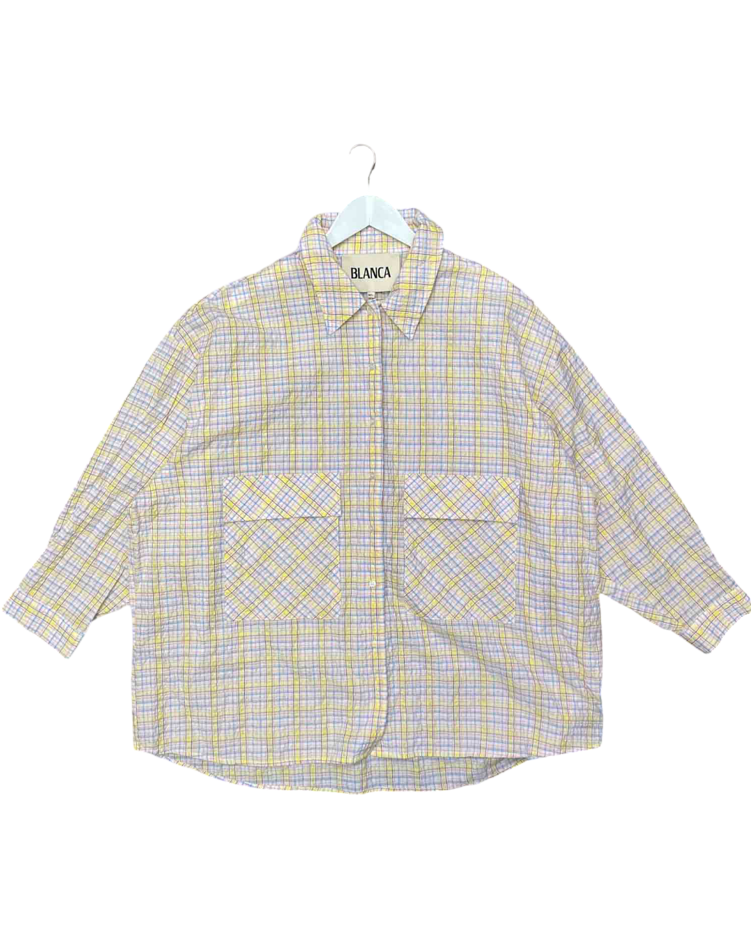 Size M/L | Blanca Gingham Seersucker Shirt