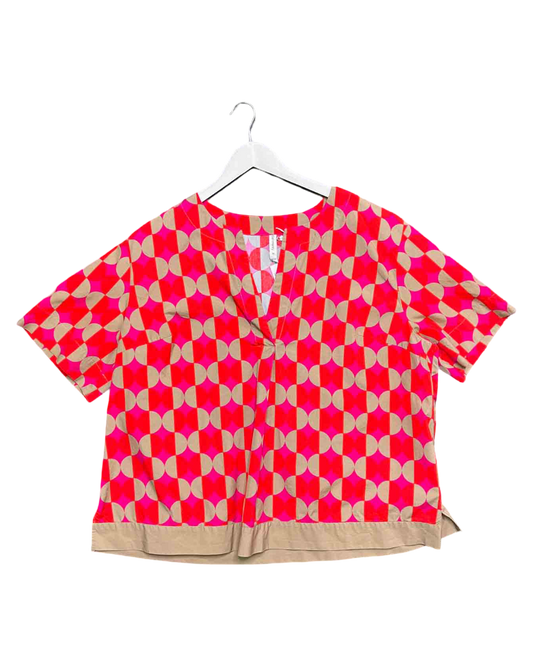 Size 16 | Commonry Border Print Poplin Top