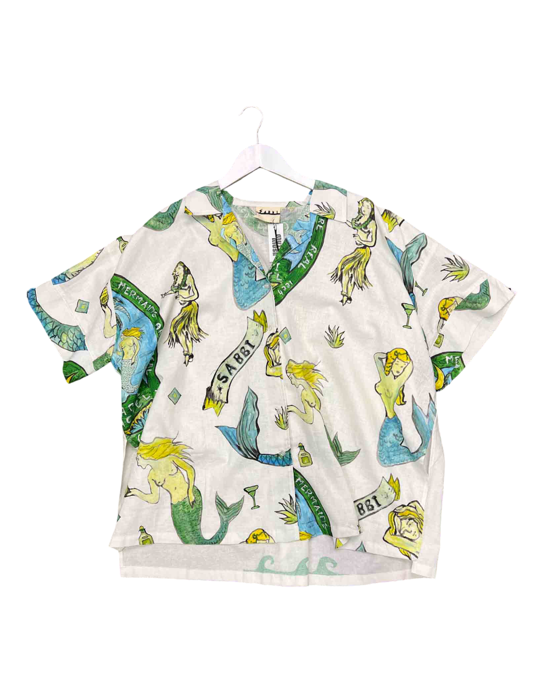 Size L/XL | Sabbi White Linen Patron Shirt With Tags