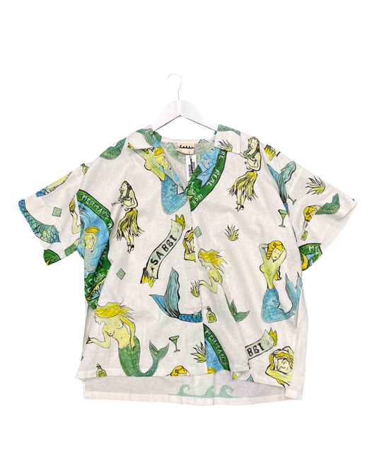 Size L/XL | Sabbi White Linen Patron Shirt With Tags