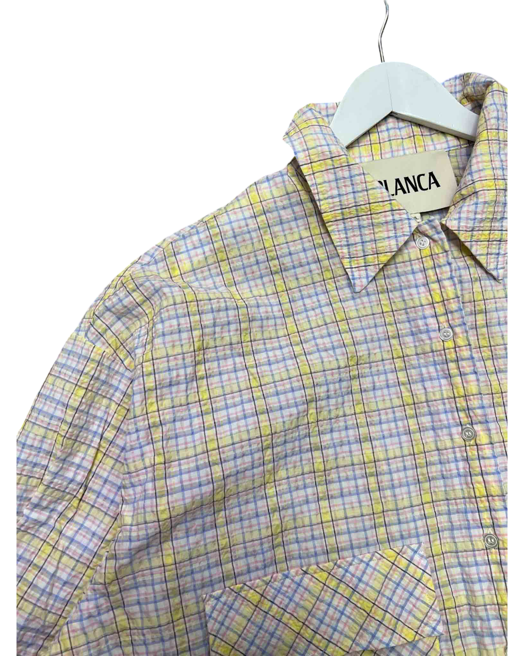 Size M/L | Blanca Gingham Seersucker Shirt