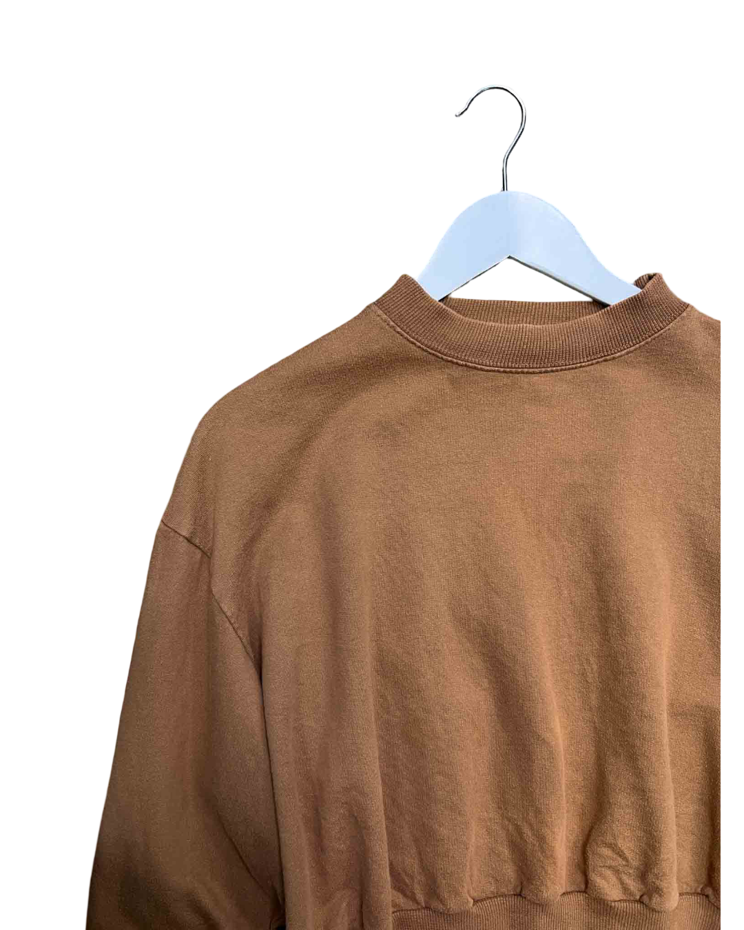 Size XL | Vege Threads Cropped Brown Jumper