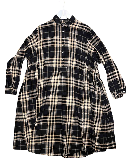 Size OS | The Wolf and I Cotton Chelsea Check Smock Dress NWT