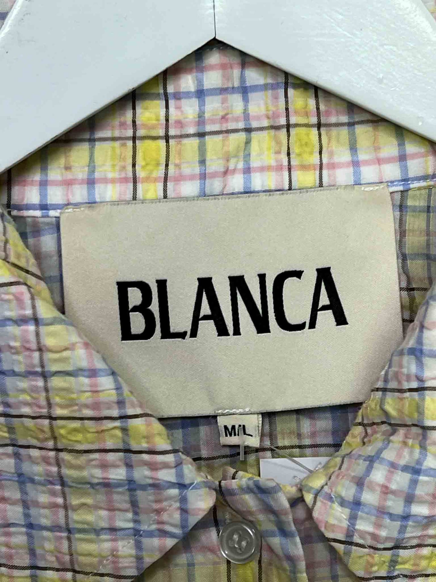 Size M/L | Blanca Gingham Seersucker Shirt