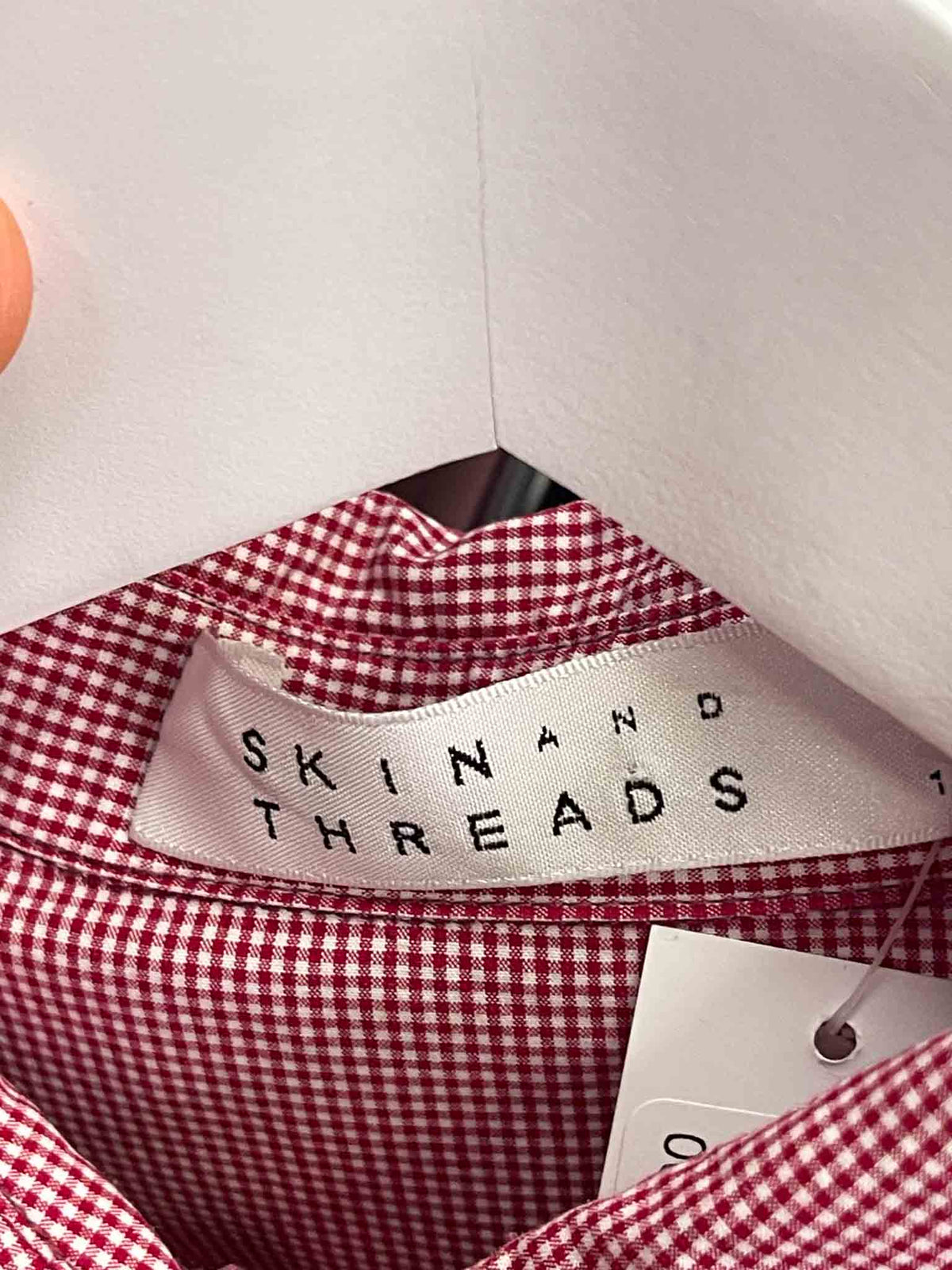 Size S |  Skin & Threads Gingham Button Up Shirt