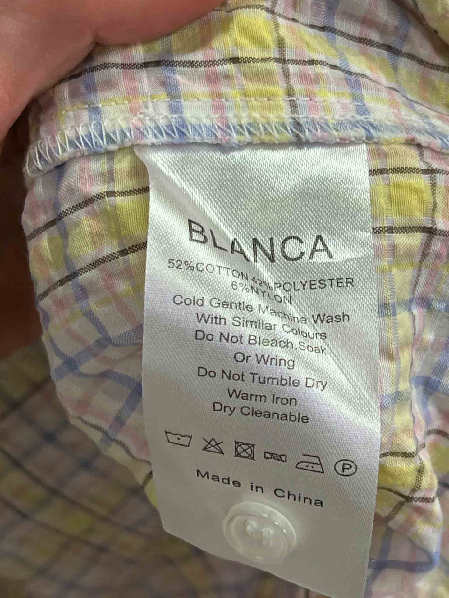 Size M/L | Blanca Gingham Seersucker Shirt
