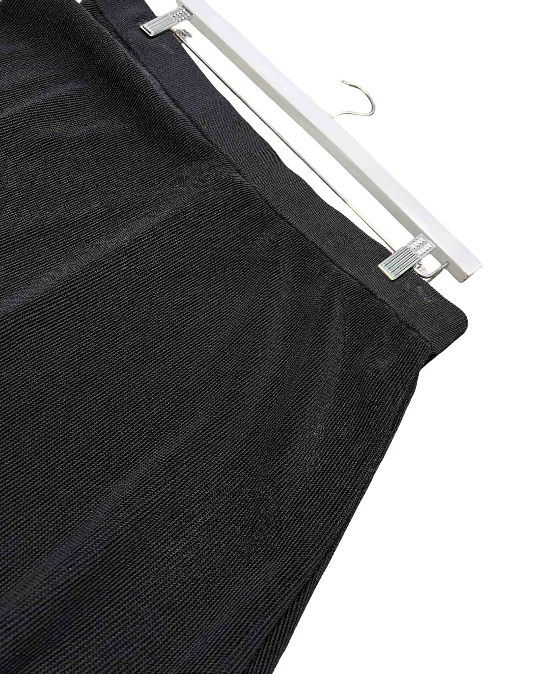 Size 16 | Elk Black Stretch Asymmetric Midi Skirt