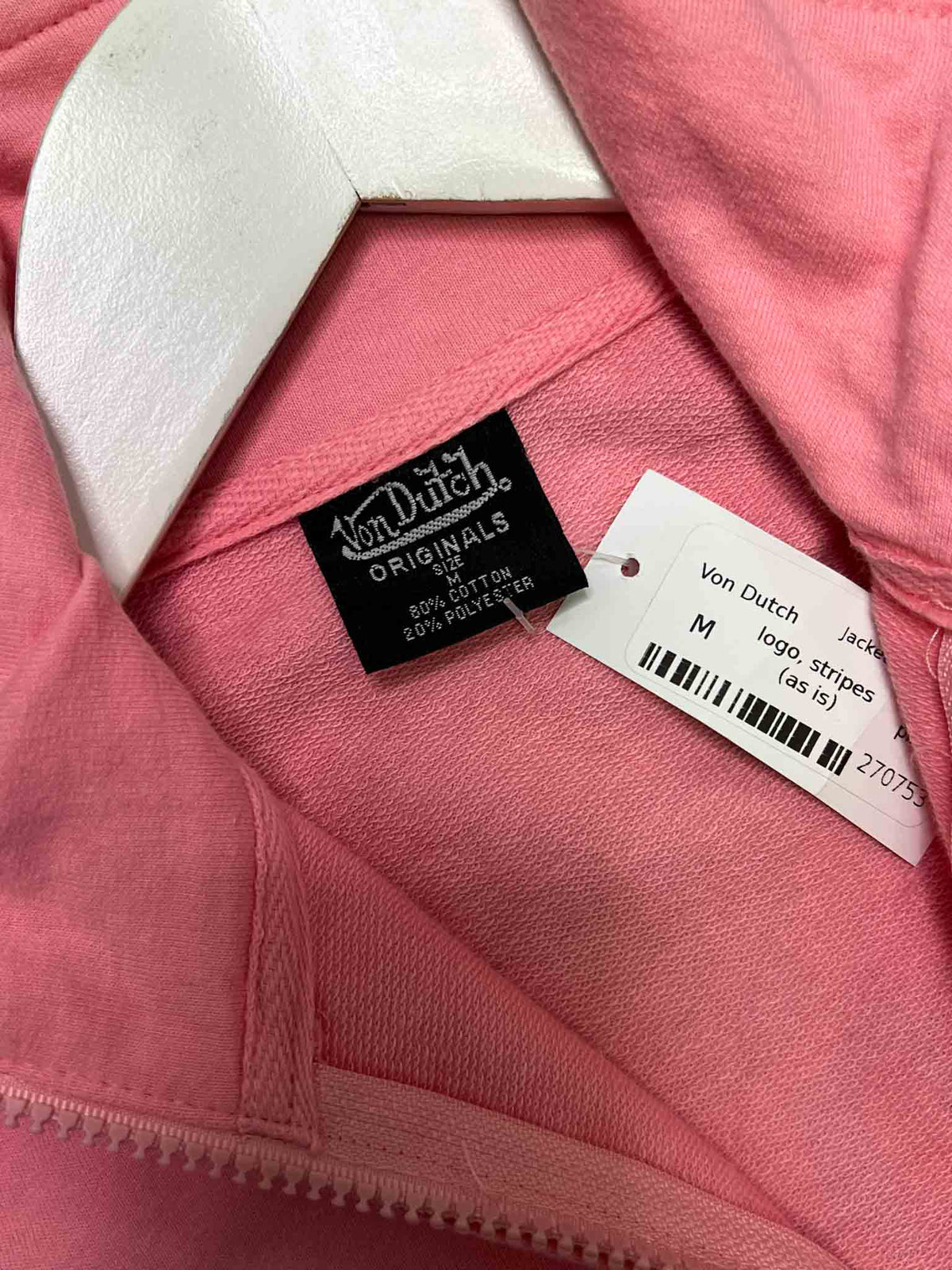 Size M | Von Dutch Pink Track Jacket