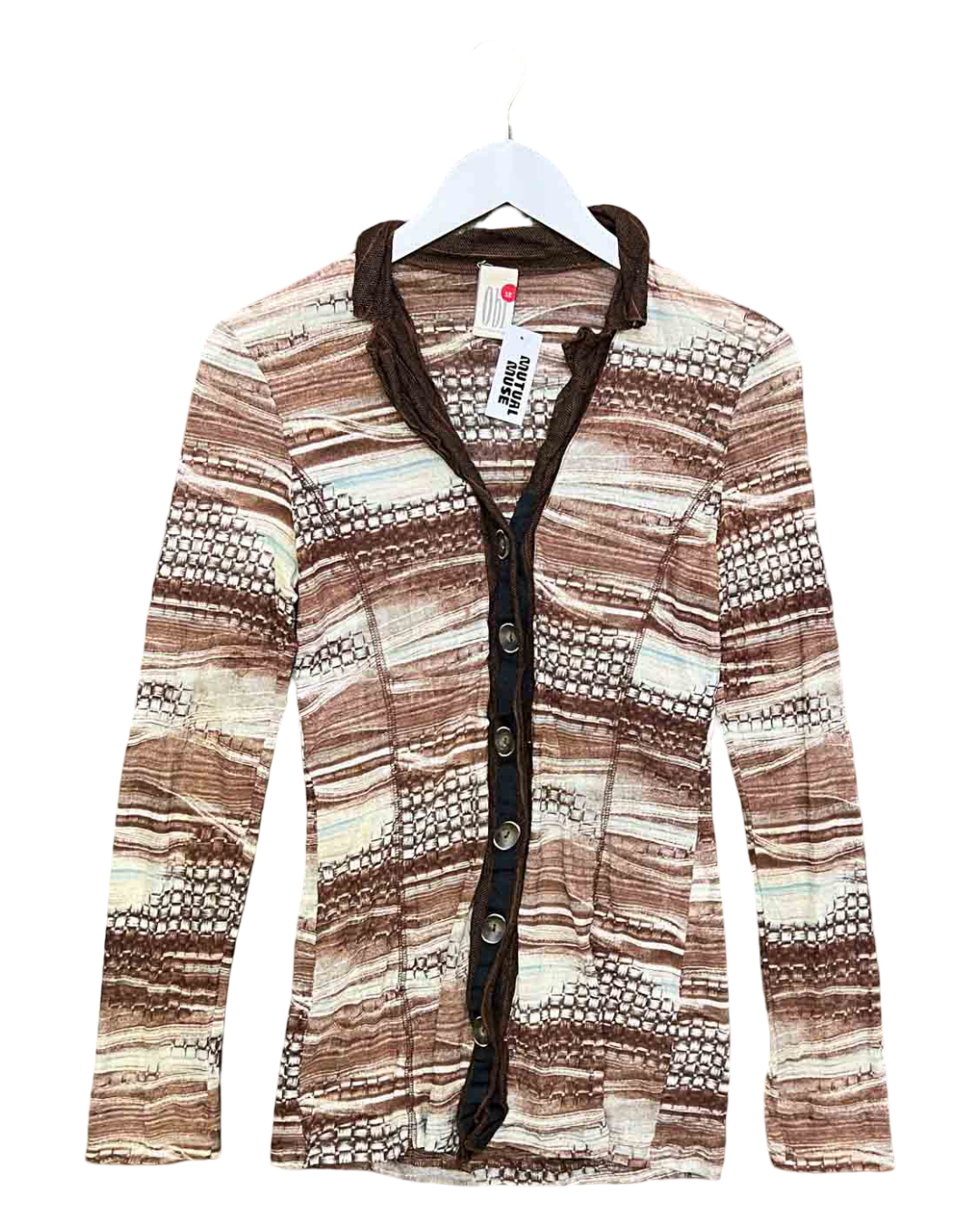Size 12 (L) | Obi New Zealand Wool Blend Button-Up Top