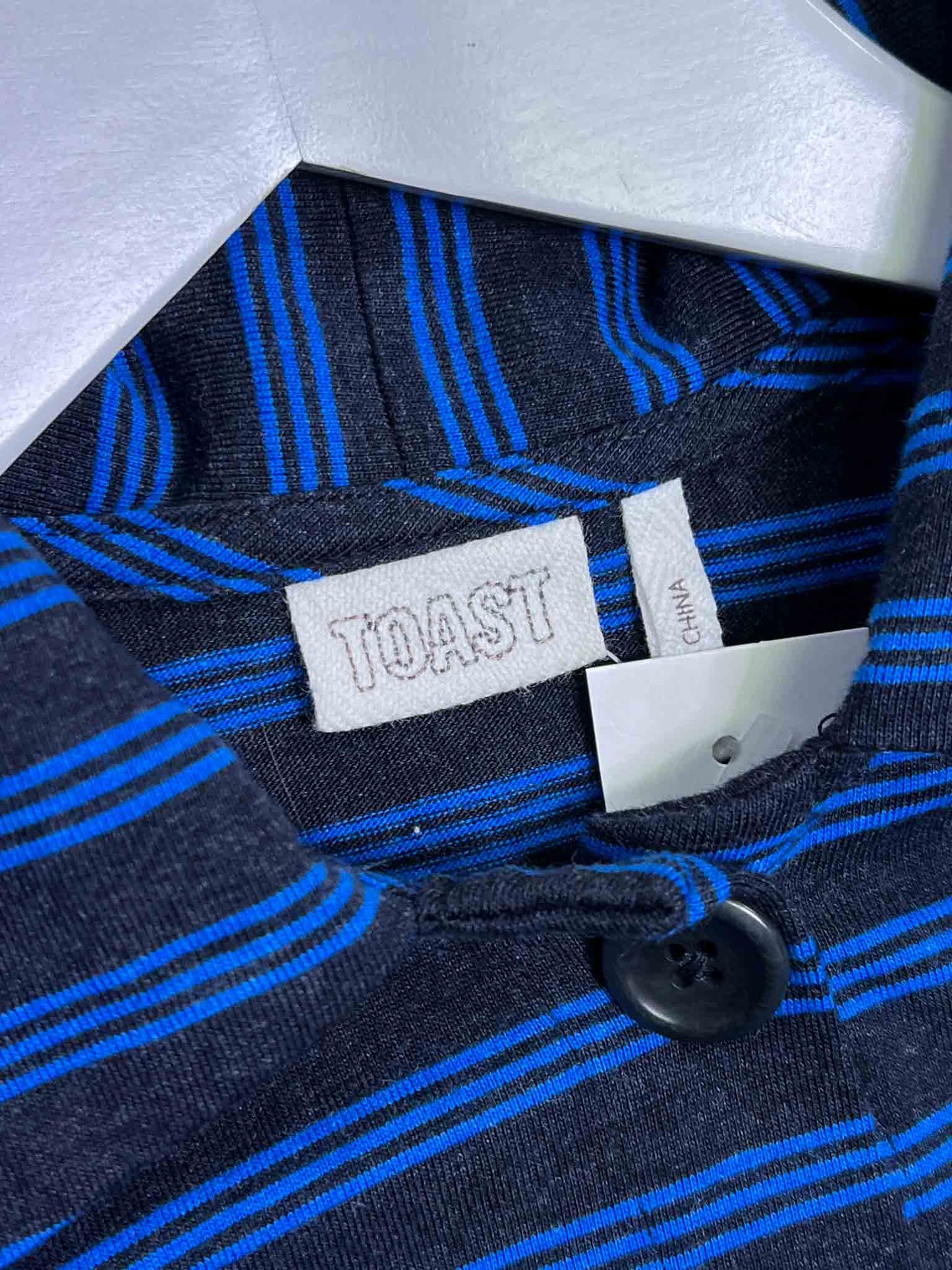 Size XXS |  TOAST Striped Organic Cotton Jersey Shirt