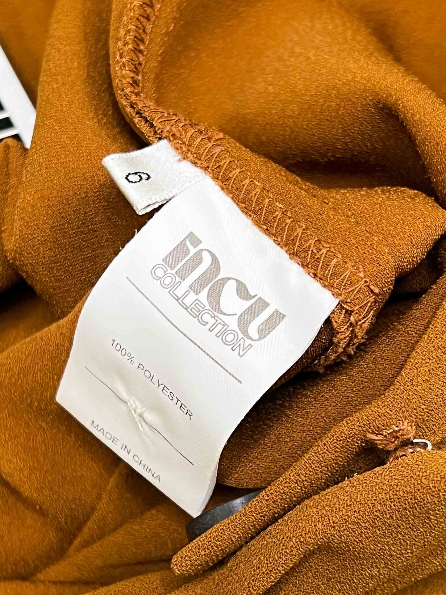 Size 6 (XS) | Incu Collection Brown High-Waisted Trousers