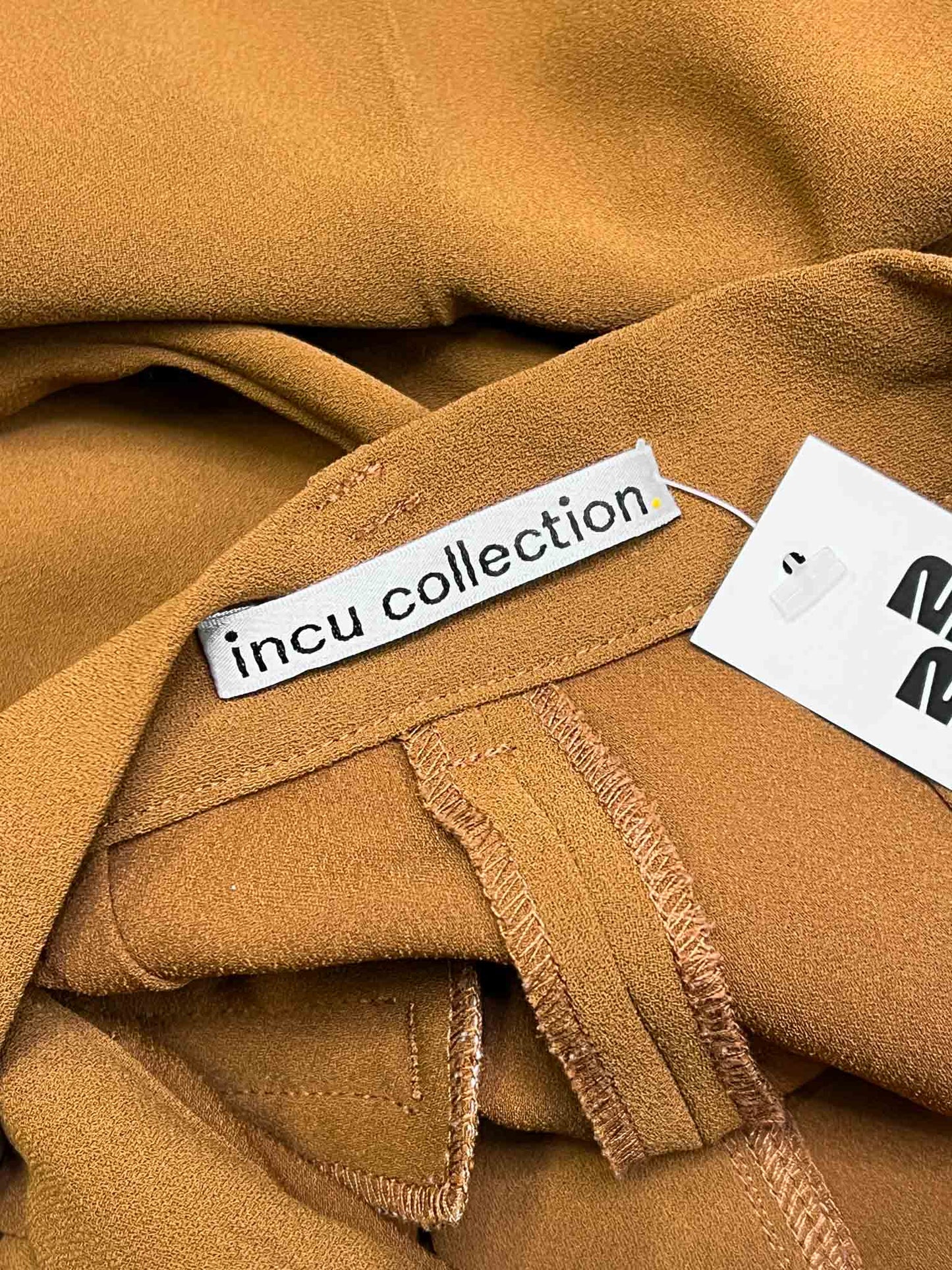 Size 6 (XS) | Incu Collection Brown High-Waisted Trousers