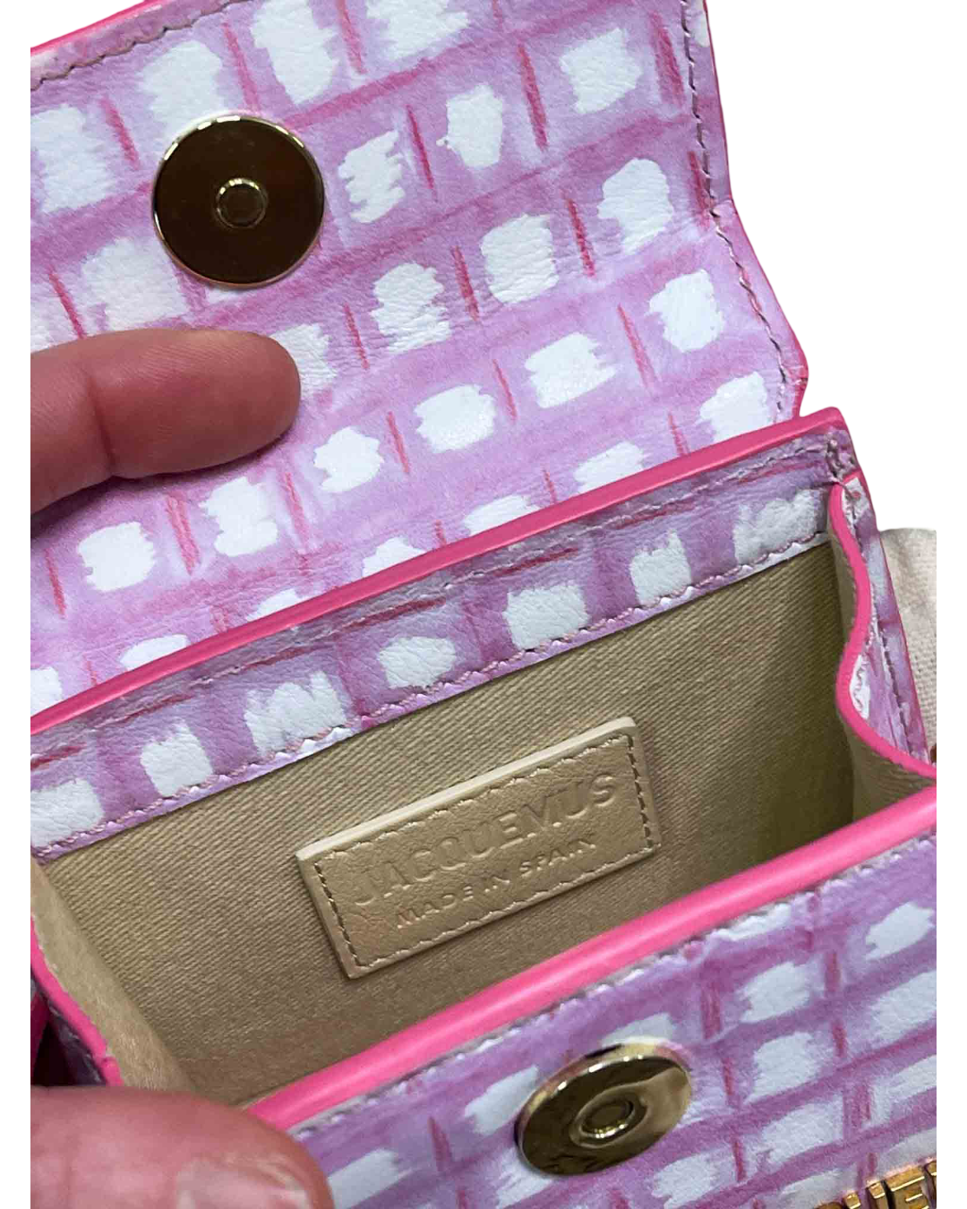 Jacquemus Le Petit Chiquito Plaid Check Micro Bag