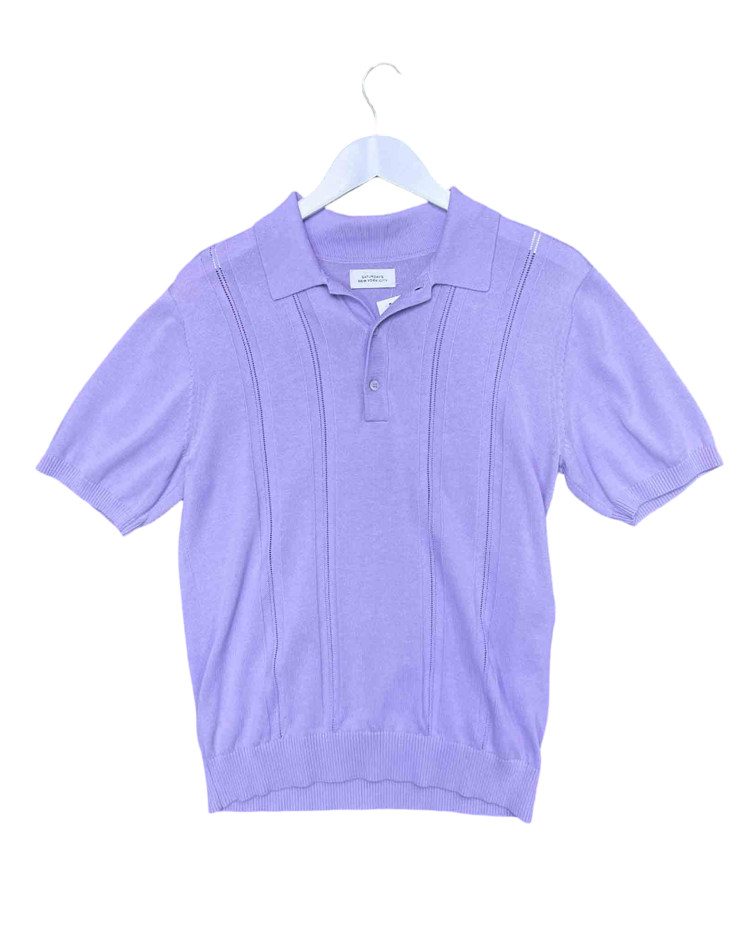 Size S | Saturdays NYC Purple Knit Polo