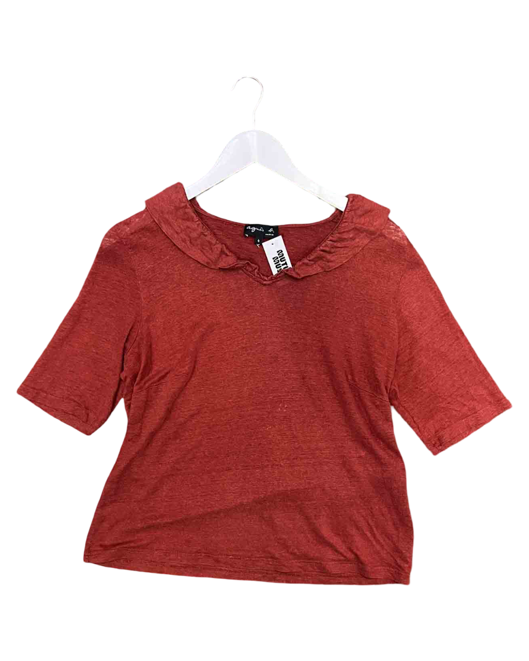 Size 14 | Agnes B Rust Linen Top