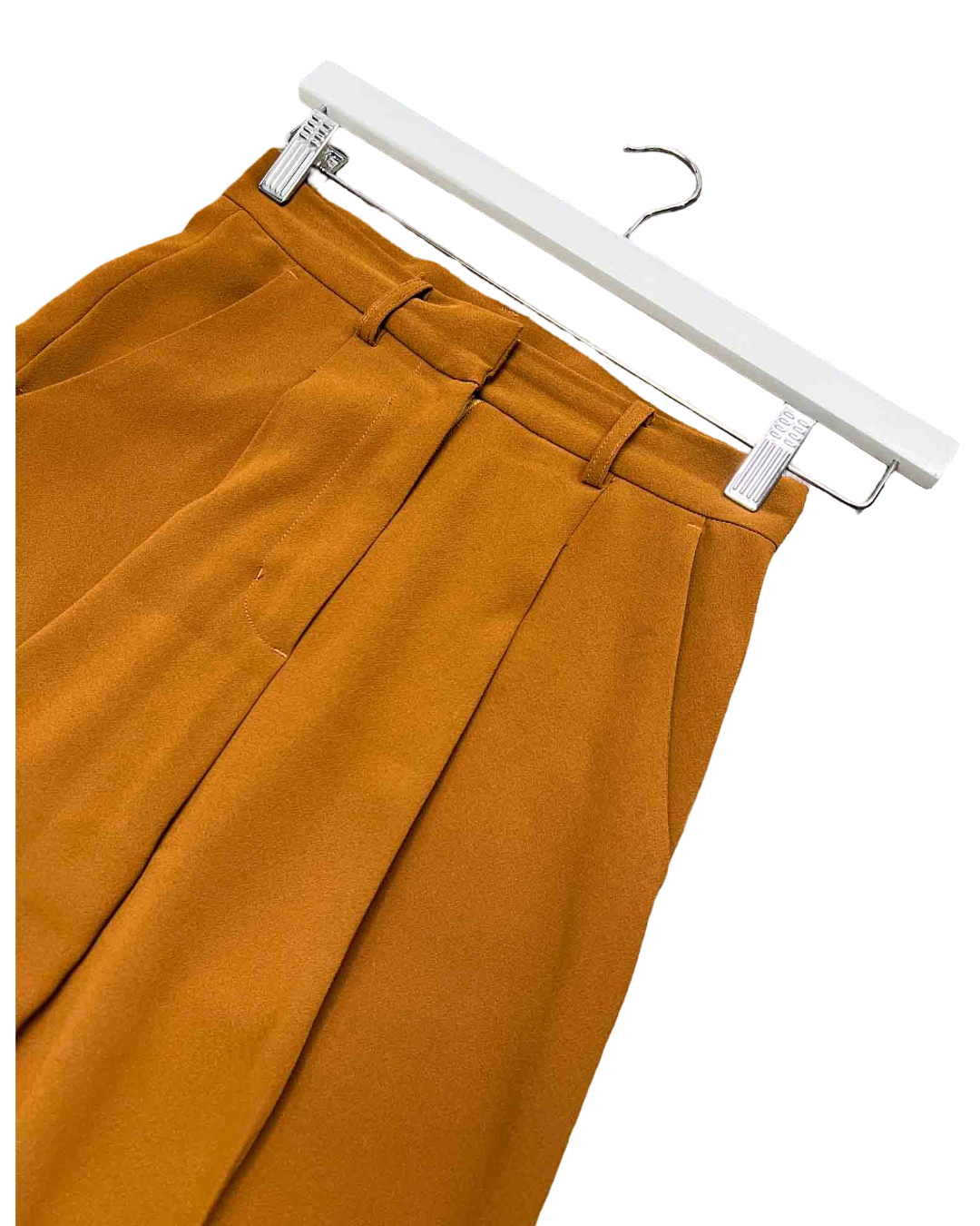 Size 6 (XS) | Incu Collection Brown High-Waisted Trousers
