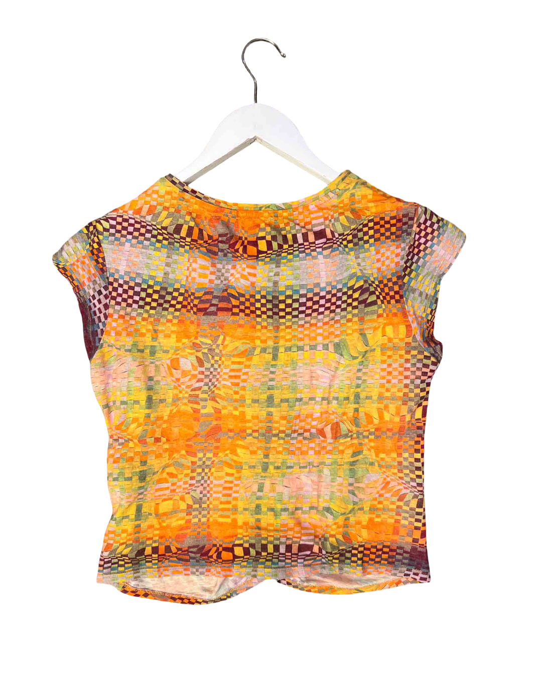 Size M | Paloma Wool Multi Mini Checkerboard Pattern Top, M