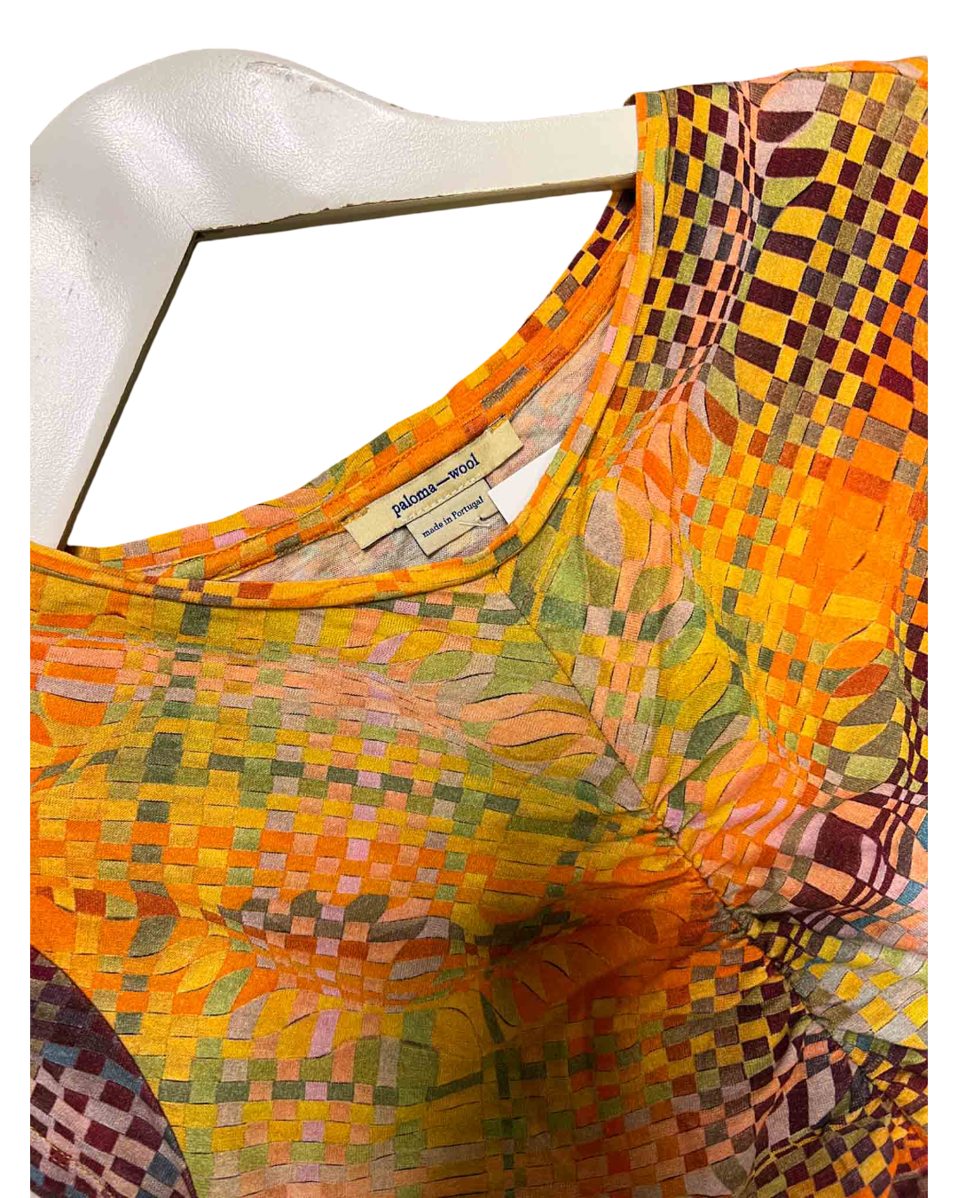 Size M | Paloma Wool Multi Mini Checkerboard Pattern Top, M