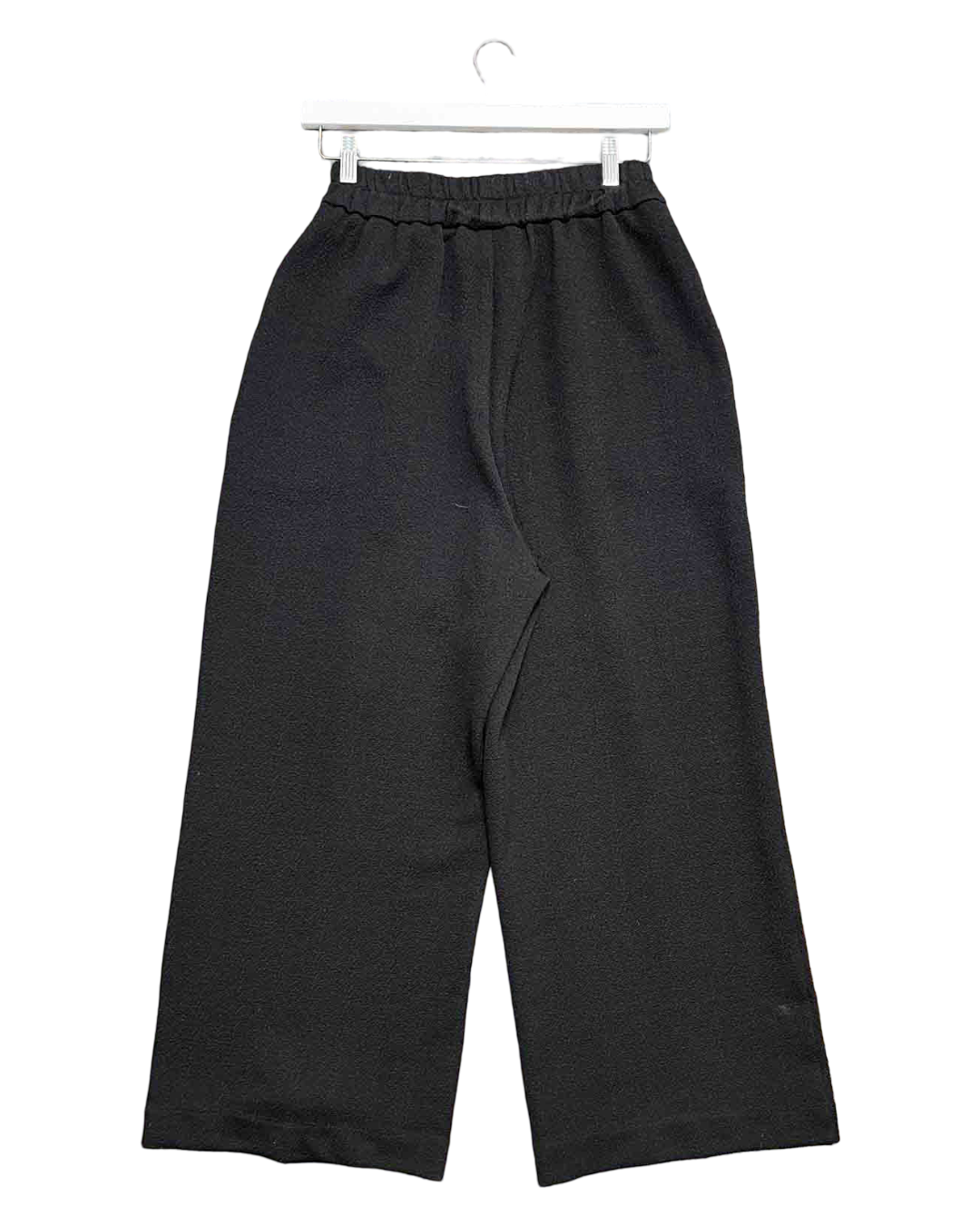 Size M | Alpha60 Black Wide-Leg Textured Pants