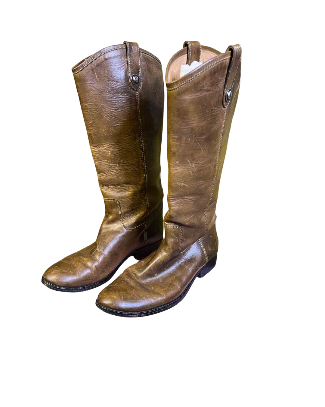 Size 41 | Frye Melissa Button Leather Riding Boots