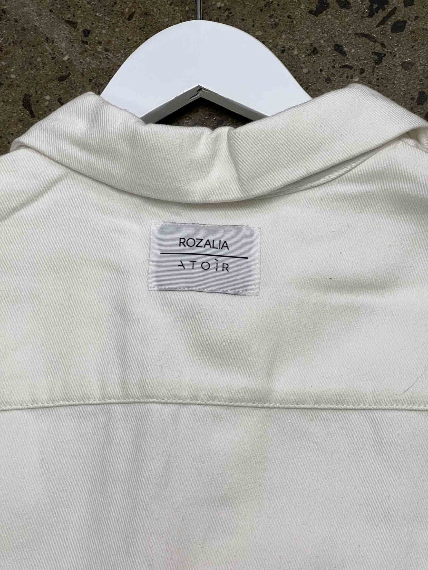 Size M | Rozalia White Twill Polo NWT