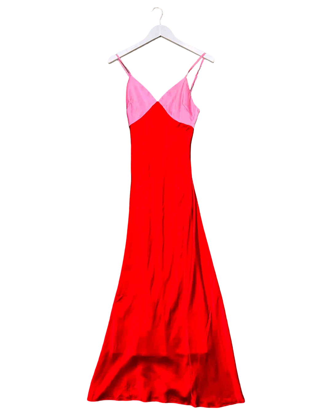 Size XS | Hansel & Gretel Red and Pink Silk Slip Dress