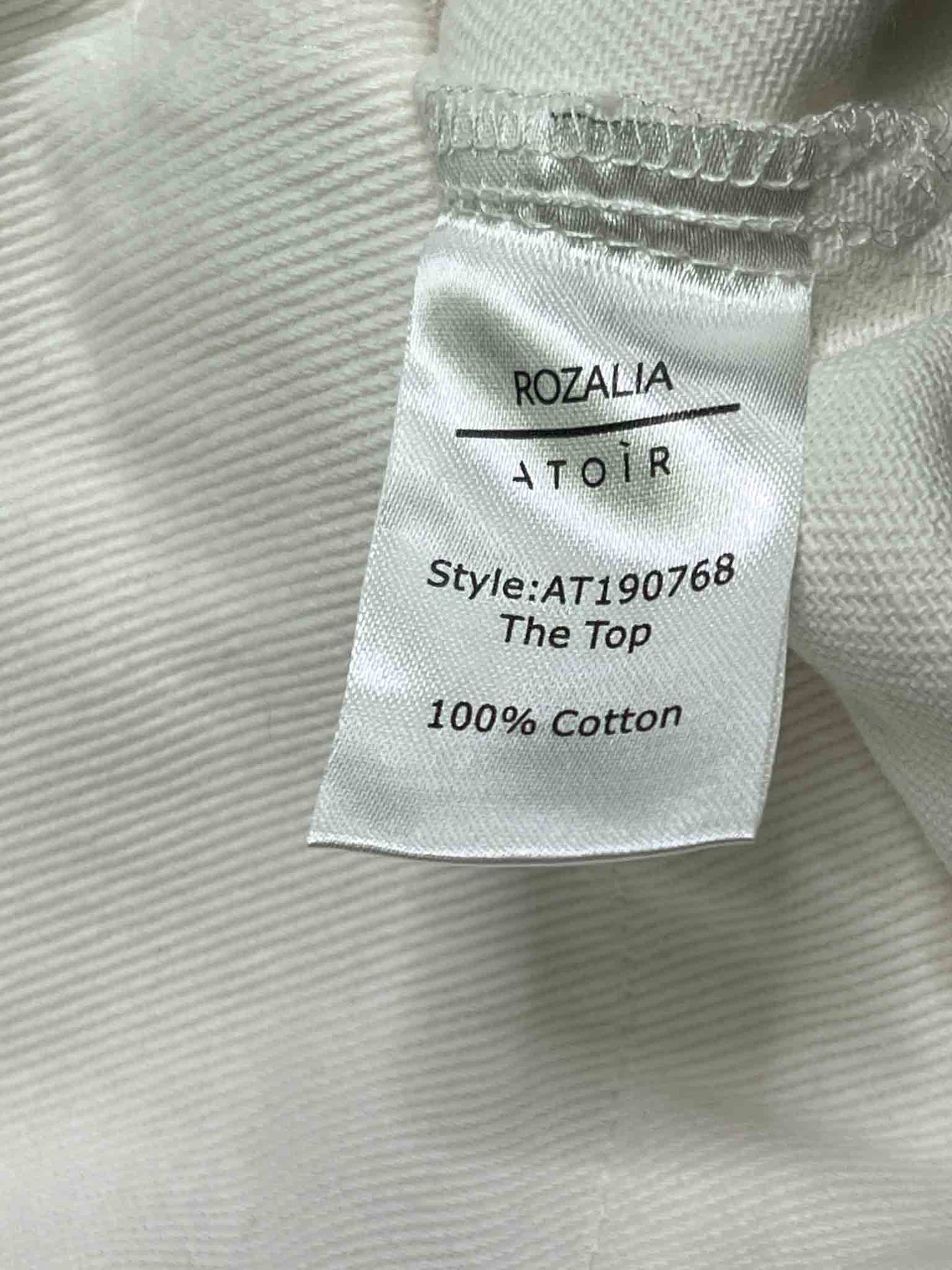 Size M | Rozalia White Twill Polo NWT