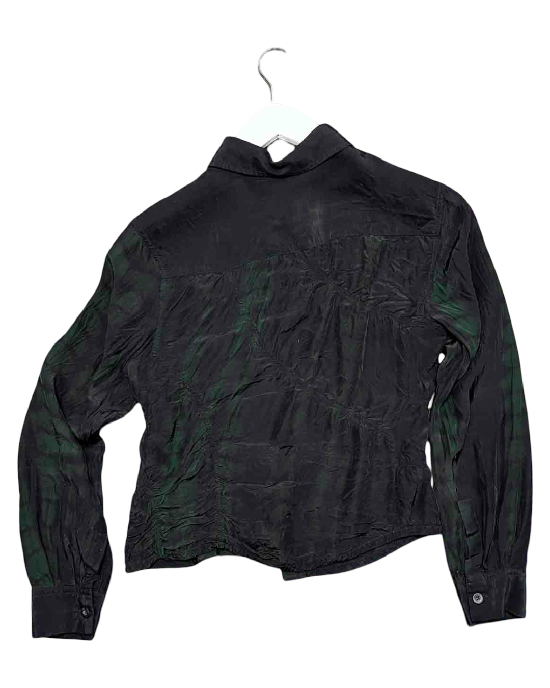 Size XXS | Alpha60 Asymmetric Ruched Marble Shirt