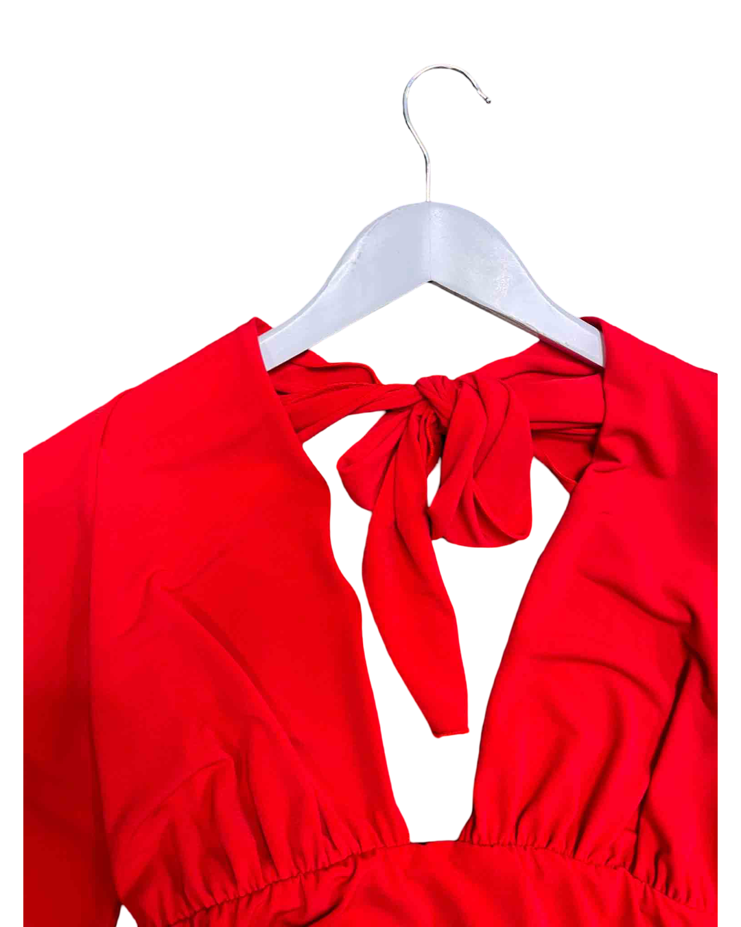 Size S | Oats V Neck Ruched Halter Top