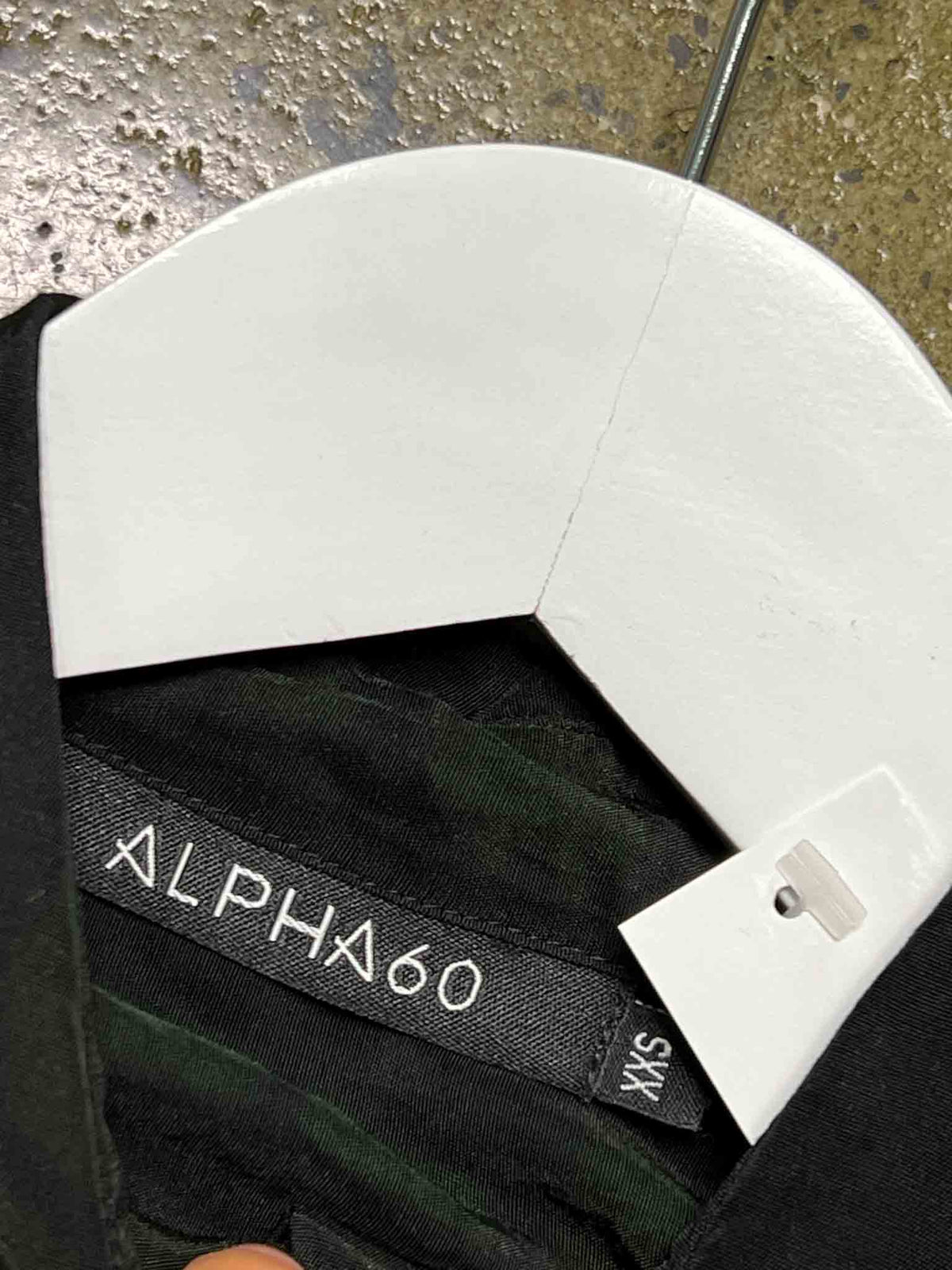 Size XXS | Alpha60 Asymmetric Ruched Marble Shirt