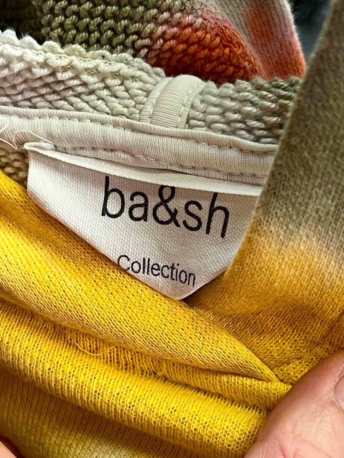 Size M | Ba&sh Tie-Dye Cropped Sweatshirt Hoodie