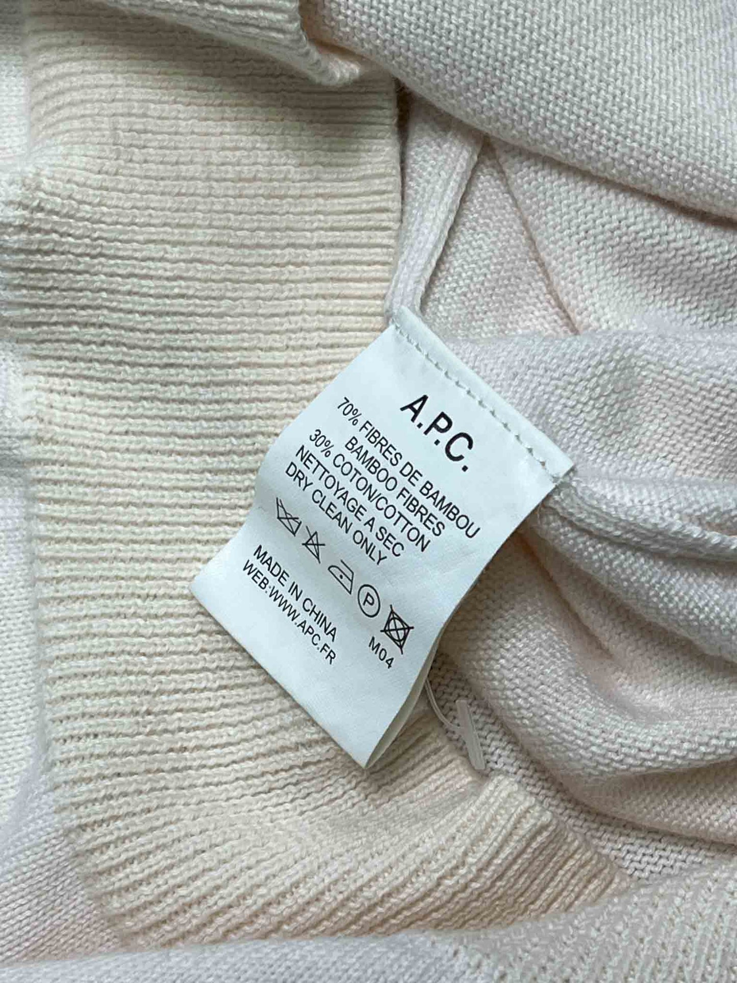 Size M | A.P.C. Cream Cardigan
