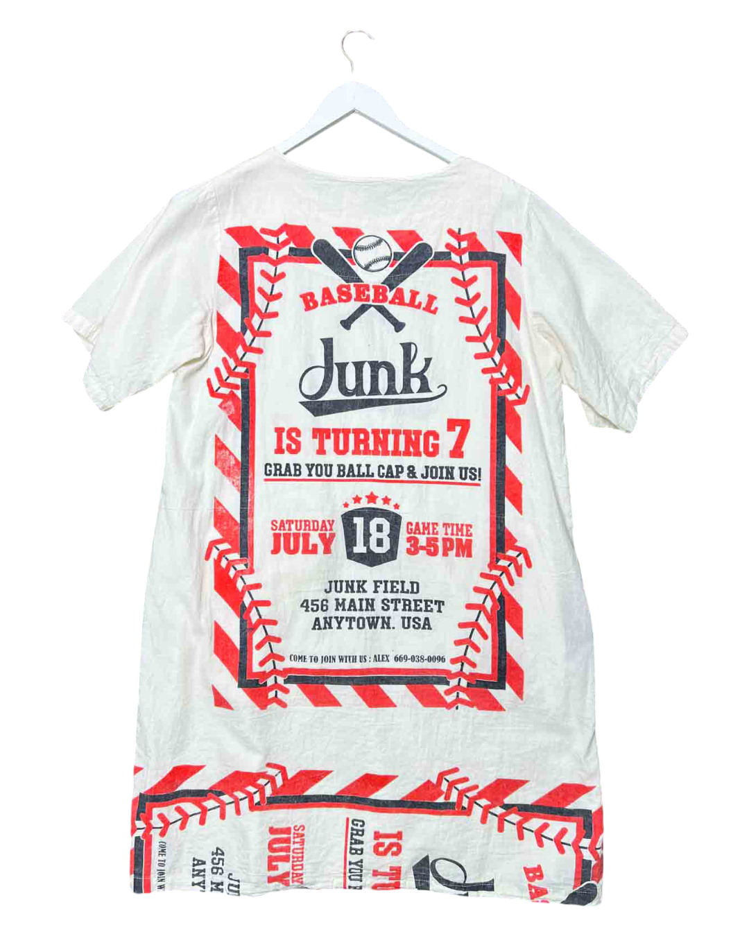 Size S | Junk Shop Baseball Smock Dress