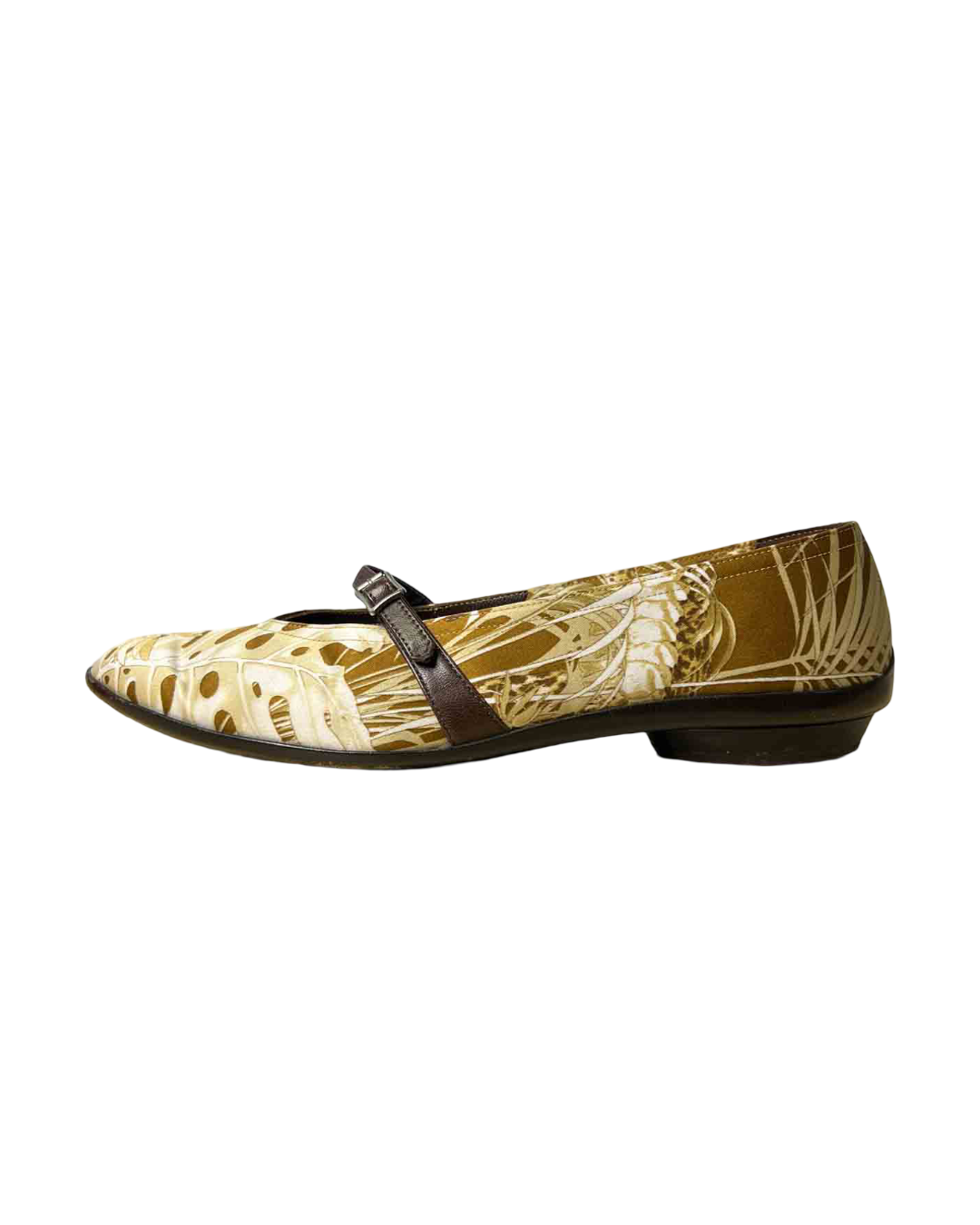 Size 37 | Salvatore Ferragamo Silk Print Ballet Flats