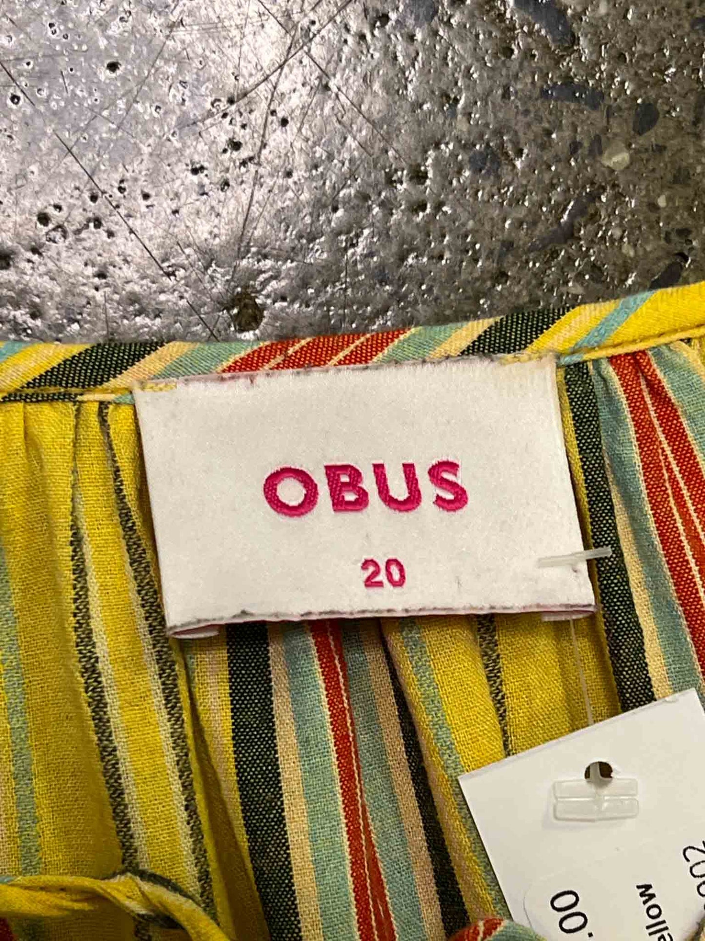 Size 20 | Obus Yellow Striped Top