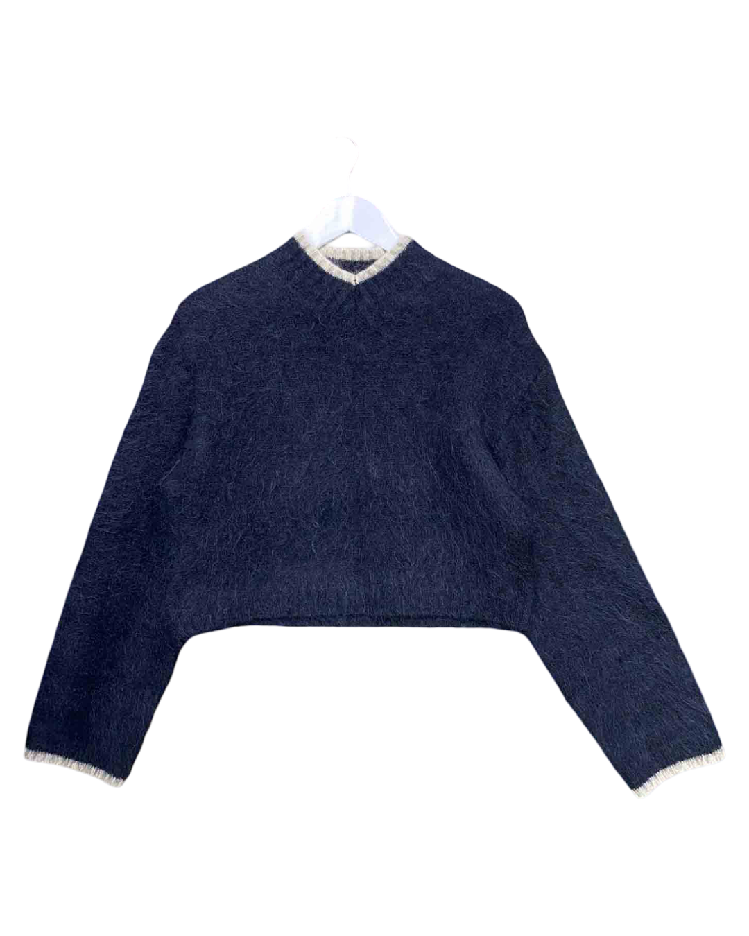 Size XS | Alpha60 Black Alpaca Mohair Jumper