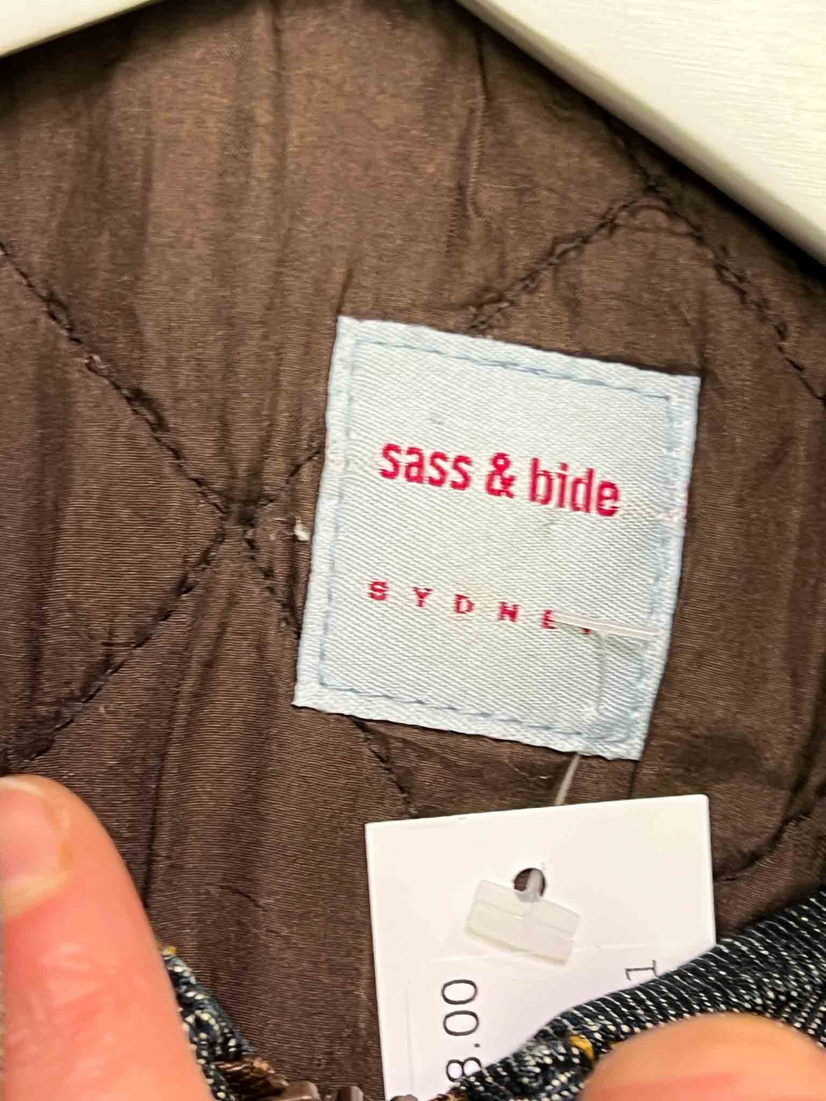 Size 10 | Sass & Bide Y2K Denim Padded Bomber Jacket, 10