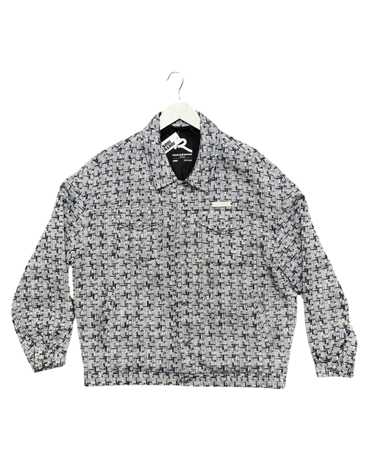 Size L | Rocawear Tweed Trucker-Style Jacket