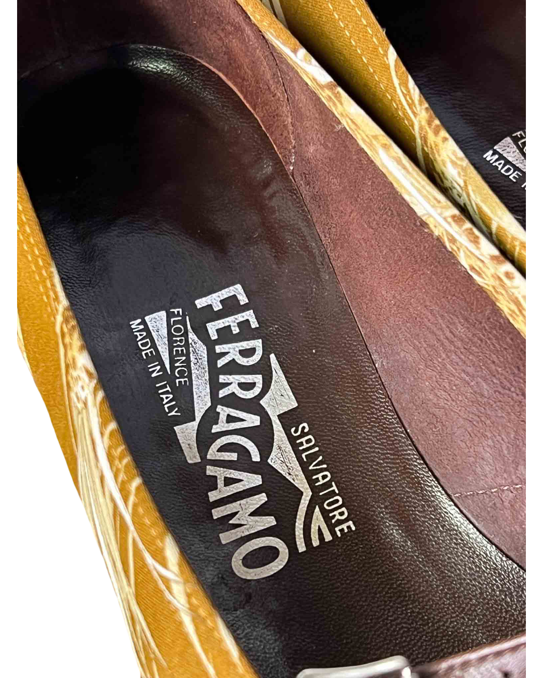 Size 37 | Salvatore Ferragamo Silk Print Ballet Flats
