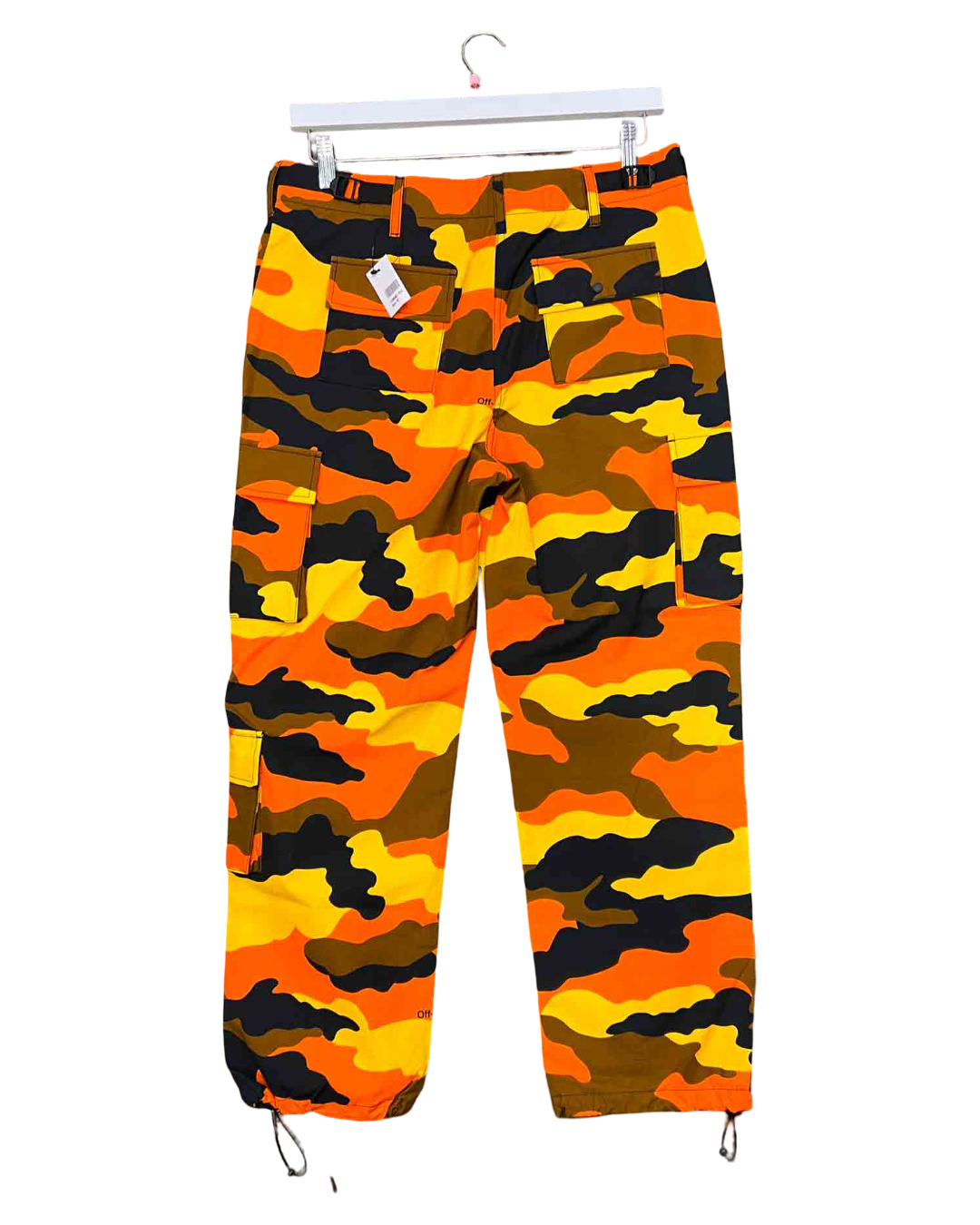 Size L | Off-White Orange Camouflage Cargo Pants With Tags