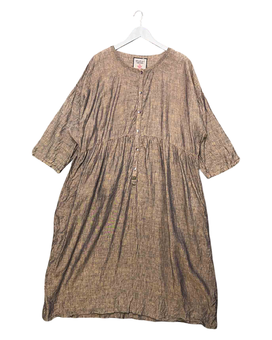 Size XL | Gudrun Sjoden Linen Kleid Midi Dress NWT