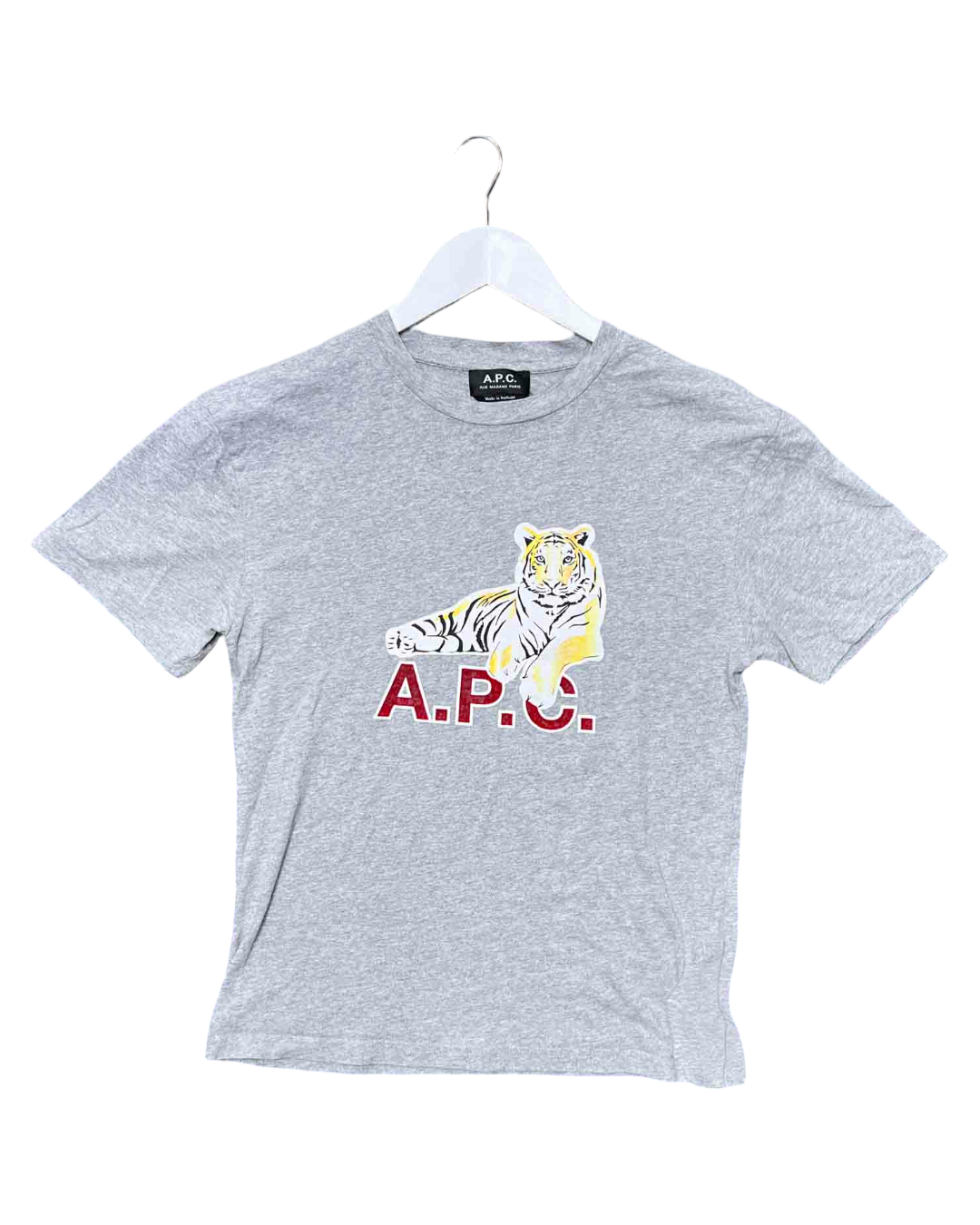 Sie XXS | A.P.C. Grey Tiger Logo T-shirt
