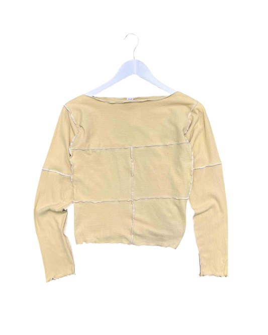 Size XL | Baserange Ribbed Exposed Seam Top